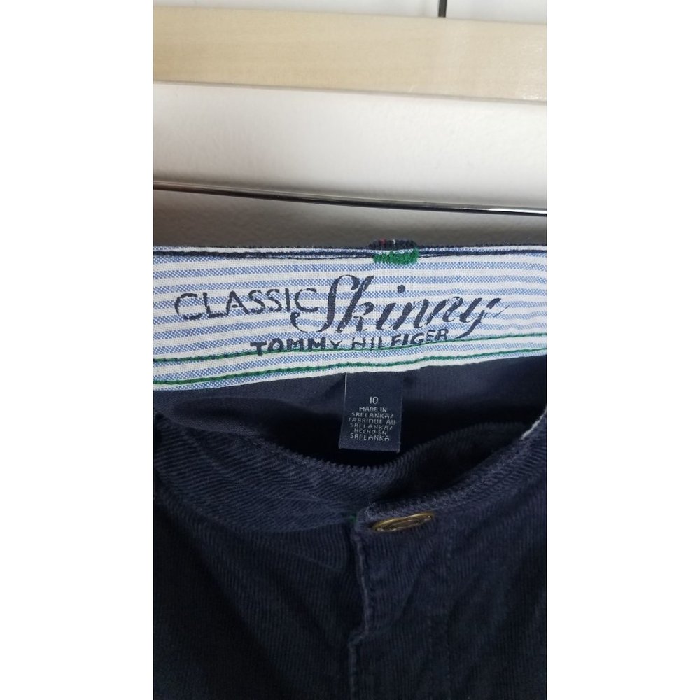 Tommy Hilfiger Women's Sz. 10 Navy Classic Skinny Corduroy Pants 27 in. Inseam - Picture 3 of 6